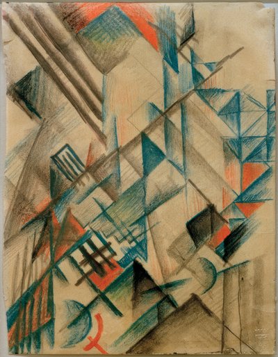 Abstracte vormen II door August Macke